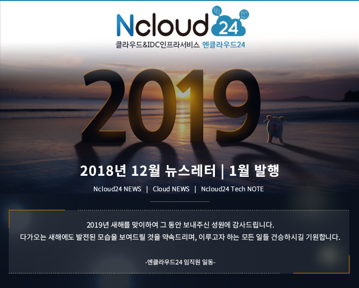 엔클라우드24 2018년 12월 뉴스레터 1월 발행