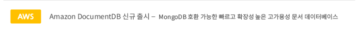 2. Amazon DocumentDB 출시 MongoDB 호환 가능한 빠르고 확장성 높은 고가용성 문서 데이터베이스