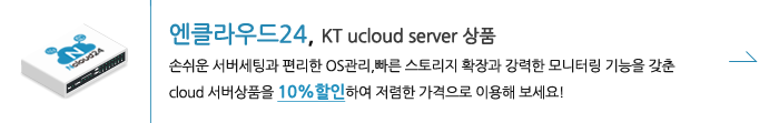 엔클라우드24, kt ucloud server 상품