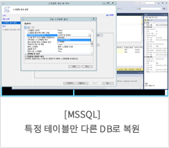 [MSSQL] 특정 테이블만 다른 DB로 복원
