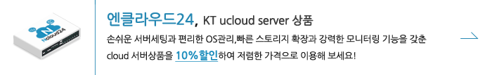 엔클라우드24,kt ucloud server 상품