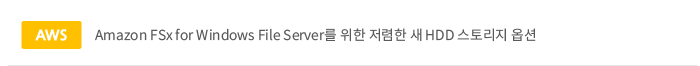 Amazon FSx for Windows File Server    HDD 丮 ɼ