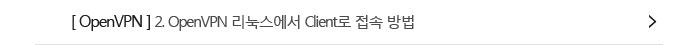 [OpenVPN] 2. openVPN 리눅스에서 Client로 접속 방법