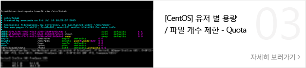 [CentOS]   뷮 /    - Quota