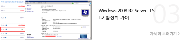 Windows 2008 R2 Server TLS 1.2 활성화 가이드