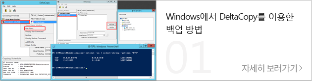 Windows에서 DeltaCopy를 이용한 백업 방법