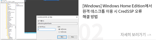 [] windows Home Edition  ũ ̿  CredSSP  ذ 