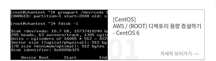 [CentOS] AWS /(ROOT) 丮 뷮  ϱ - CentOS 6