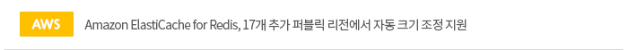 Amazon ElastiCache for Redis, 17개 추가 퍼블릭 리전에서 자동 크기 조정 지원