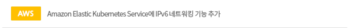 Amazon Elastic Kubernetes Service에 IPv6 네트워킹 기능 추가
