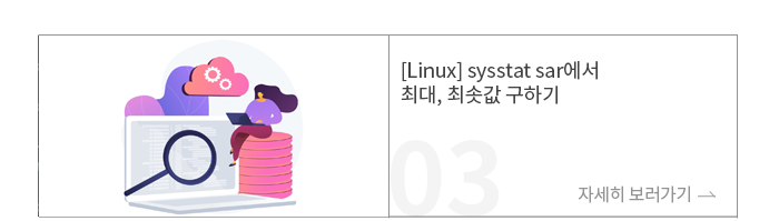 [Linux] sysstat sar에서 최대, 최솟값 구하기