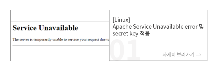 [Linux] Apache Service Unavailable error  secret key 